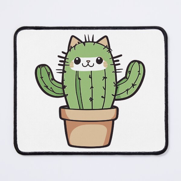 Item preview, Cat Cactus art illustration designed and sold by Niktarka.
