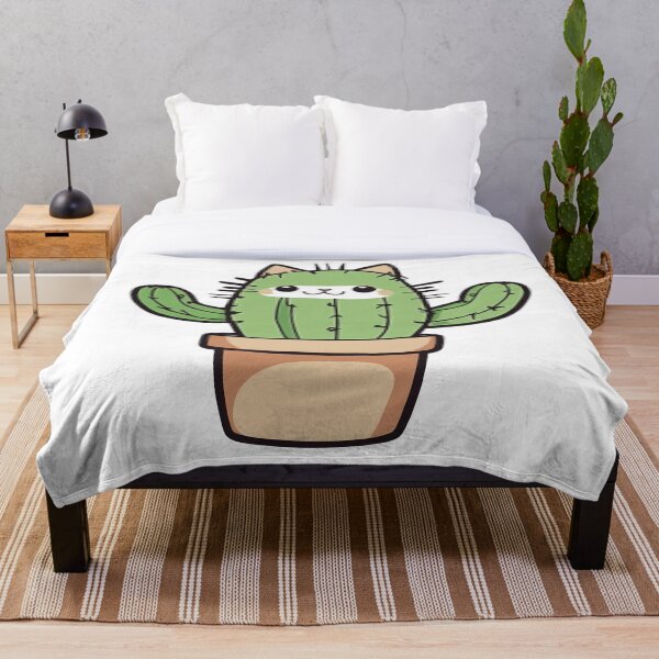 Aperçu de l'œuvre Illustration d'art de chat Cactus créée et vendue par Niktarka.