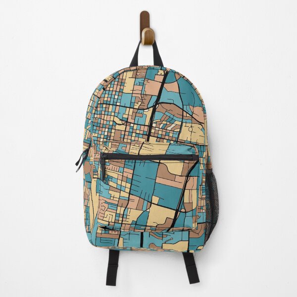 Item preview, Albuquerque Map Pattern in Mid Century Pastel designed and sold by PatternMaps.