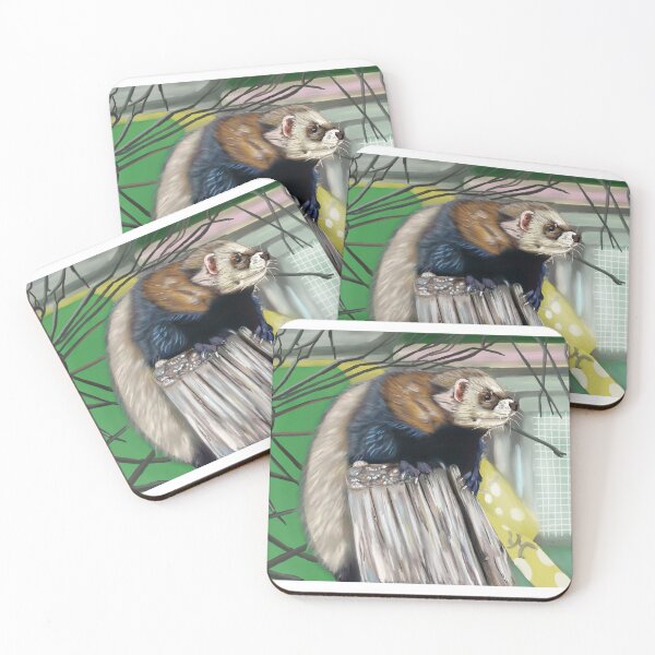 Item preview, Ferret On A Log  designed and sold by animal-inspired.