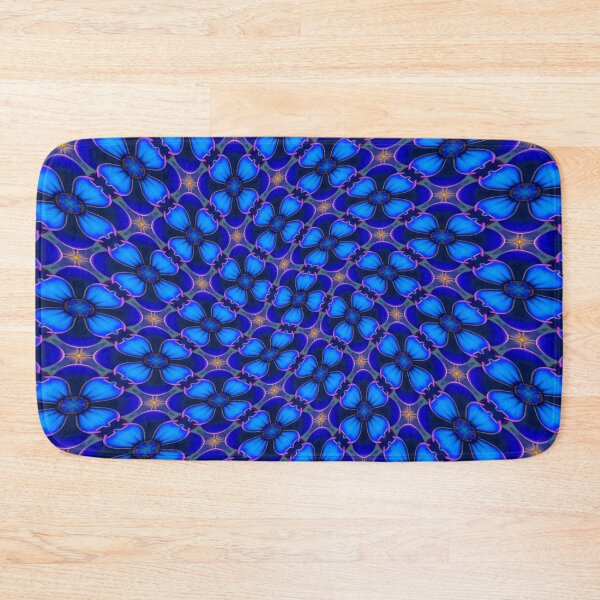 Item preview, Deep Blue Floral Pattern designed and sold by Patternflower.