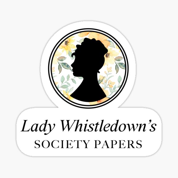 Aperçu de l'œuvre Lady Whistledown's Society Papers (floral jaune) créée et vendue par theangstyartist.