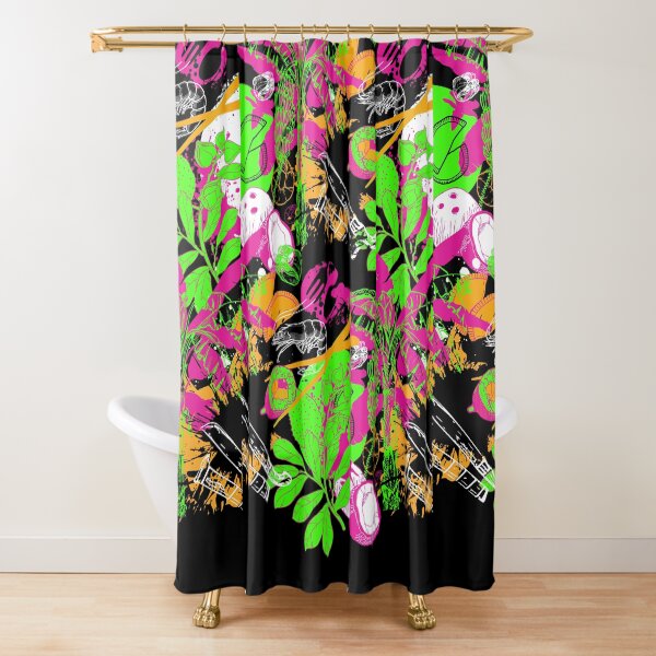 Tropical Splash Shower Curtain