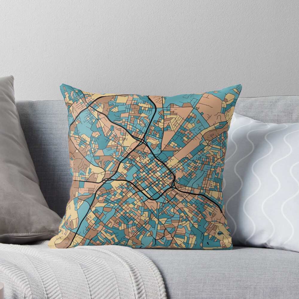 Item preview, Throw Pillow designed and sold by PatternMaps.