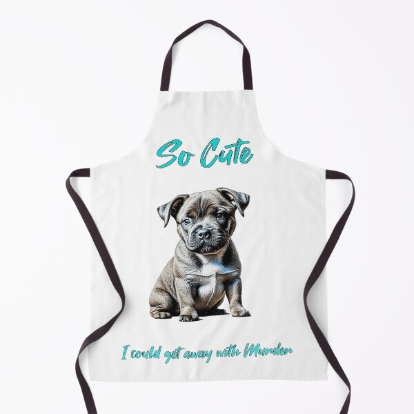 Item preview, So Cute I could get away with Murder staffy designed and sold by LighterLifeLove.