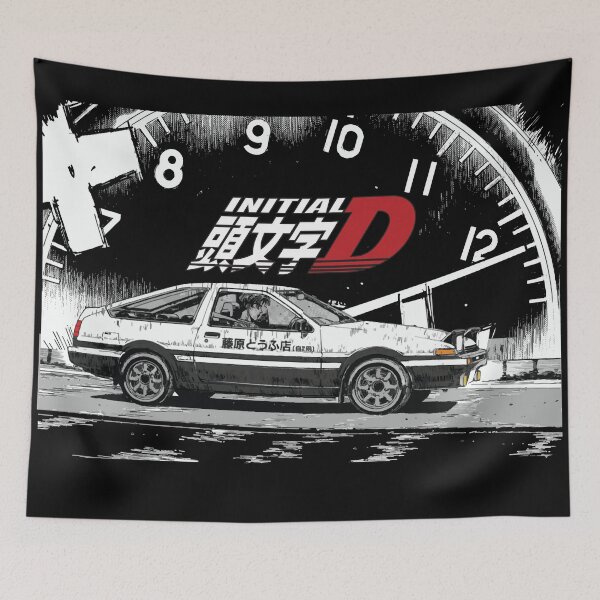 Item preview, Initial D Drifting AE86 Takumi racing 20V Silvertop 4age trd designed and sold by cowtownCOWBOY.
