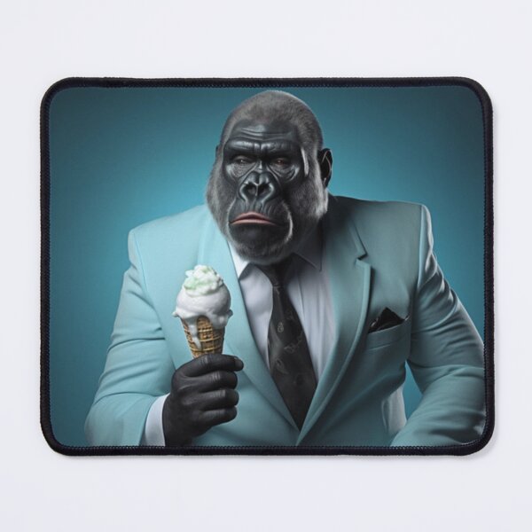 Item preview, Gorilla eating ice cream, tough guy designed and sold by silent-violin.