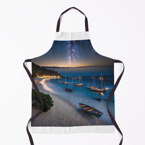 Item preview, Boats by the beach at night designed and sold by Everythingstakn.