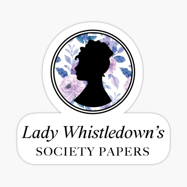Aperçu de l'œuvre Lady Whistledown's Society Papers (violet floral) créée et vendue par theangstyartist.