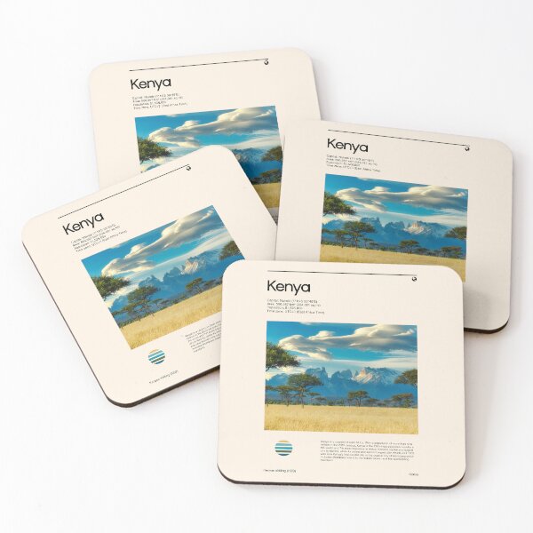 Item preview, Visit Kenya (Travel poster) designed and sold by RabbitK.