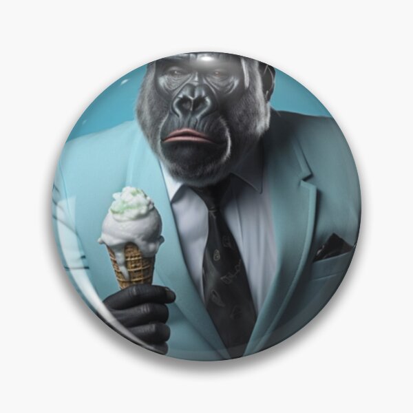 Item preview, Gorilla eating ice cream, tough guy designed and sold by silent-violin.