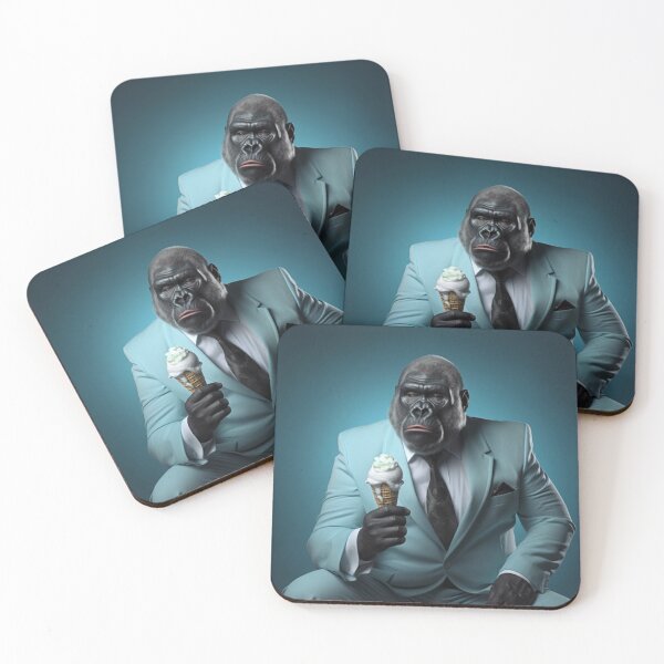 Item preview, Gorilla eating ice cream, tough guy designed and sold by silent-violin.