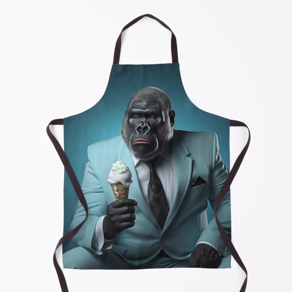 Item preview, Gorilla eating ice cream, tough guy designed and sold by silent-violin.