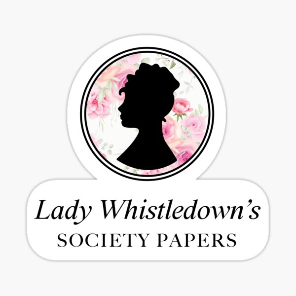 Aperçu de l'œuvre Lady Whistledown's Society Papers (floral rose) créée et vendue par theangstyartist.