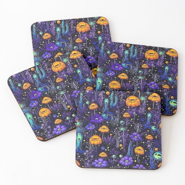 Item preview, Cosmos Halloween, Blacklight Painting, Watercolor style,  designed and sold by llds03102522.