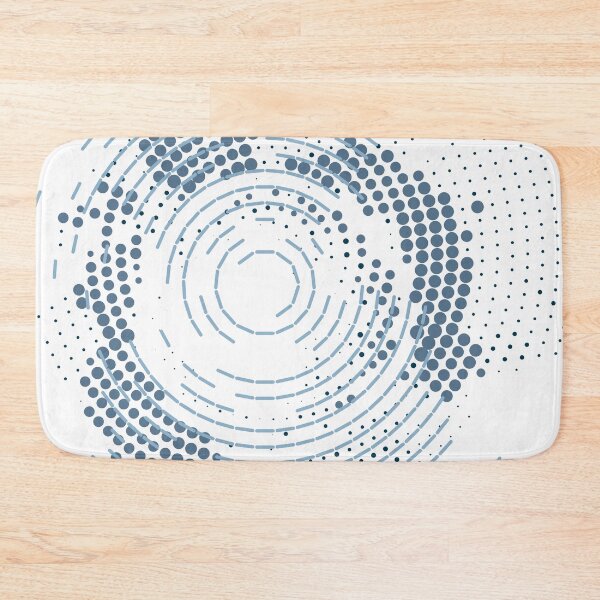 Item preview, Halftone Retro Circle Symphony in Blue designed and sold by artistevt.