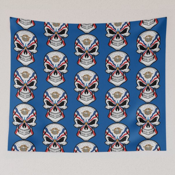 Item preview, Assyria X Head Skull Flag designed and sold by kirk-spring.