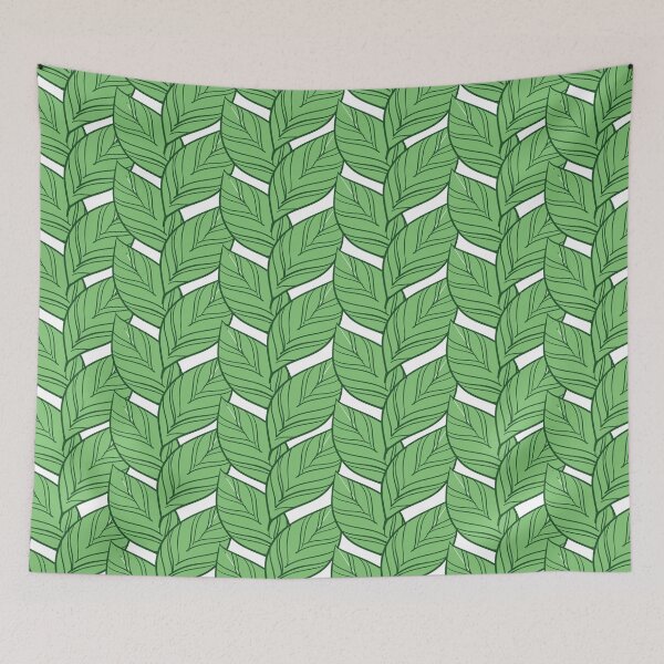 Item preview, Green leaf pattern designed and sold by Sneshkica.