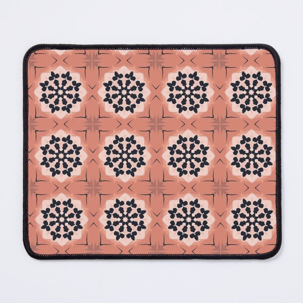 Item preview, Orange and black octagon pattern designed and sold by Sneshkica.