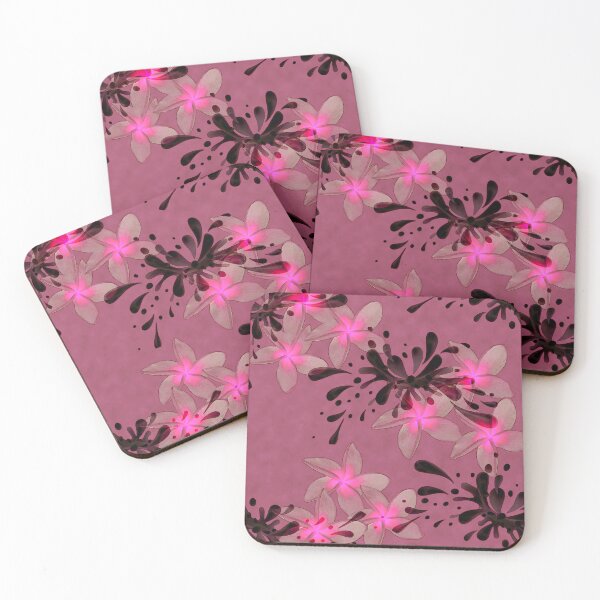 Item preview, Pua Melia Splash in Pink designed and sold by aloharobj.
