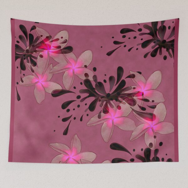 Item preview, Pua Melia Splash in Pink designed and sold by aloharobj.