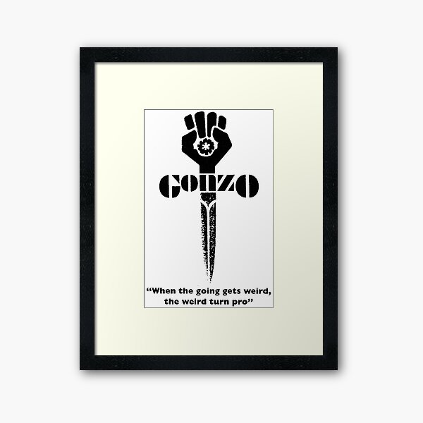 Gonzo - Hunter S. Thompson Framed Art Print