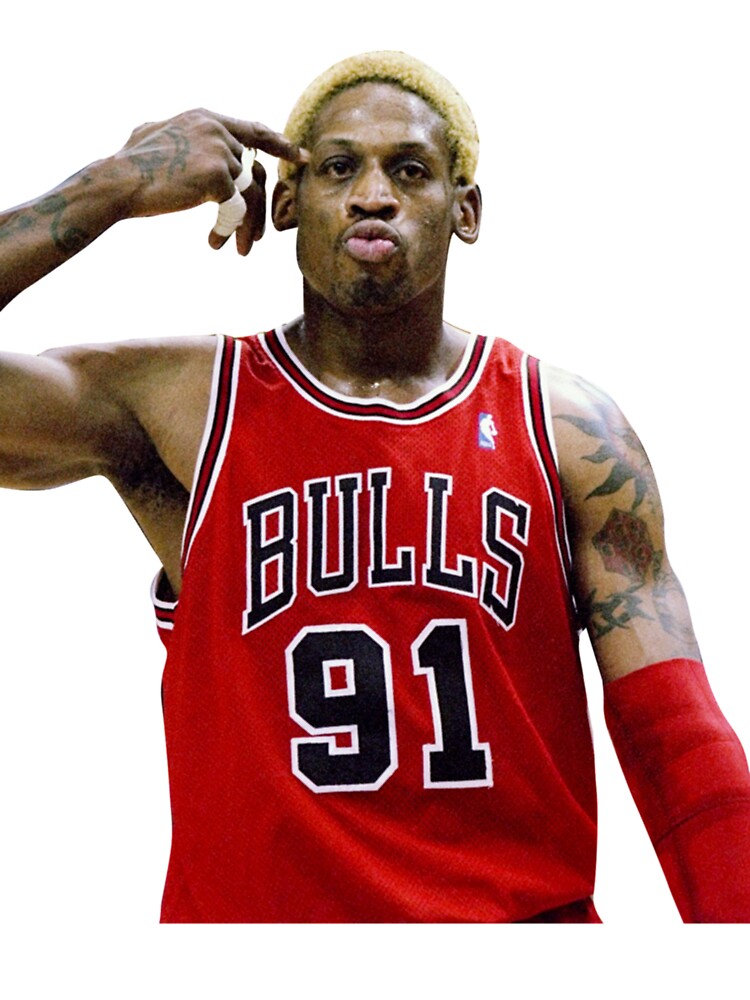 Dennis Rodman // Comic Design Sticker for Sale by ubbay-cool