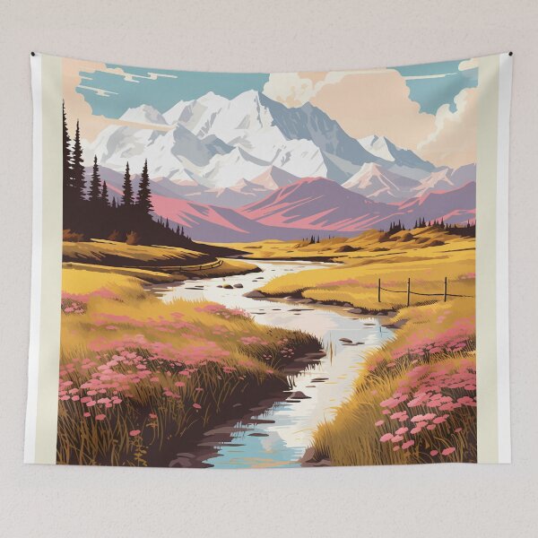 Aperçu de l'œuvre Parc national de Denali créée et vendue par ArtFusion-Shop.