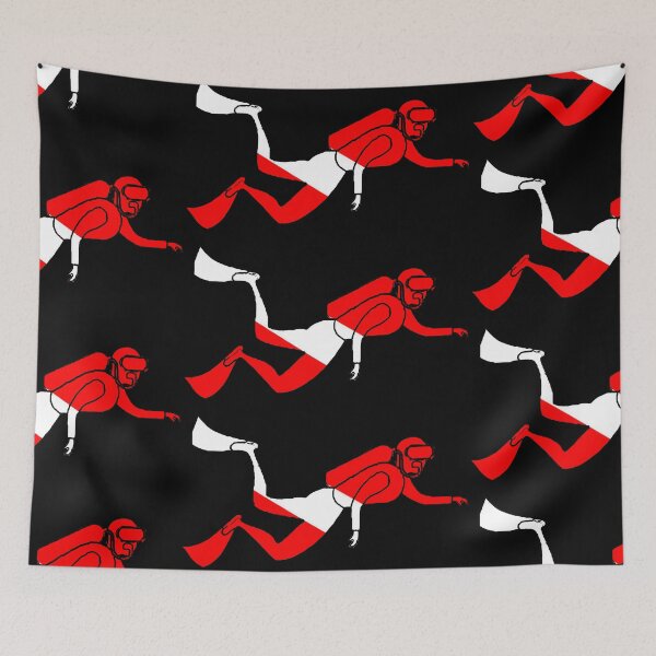 Item preview, Diver below- Black Background designed and sold by StormysSeas.