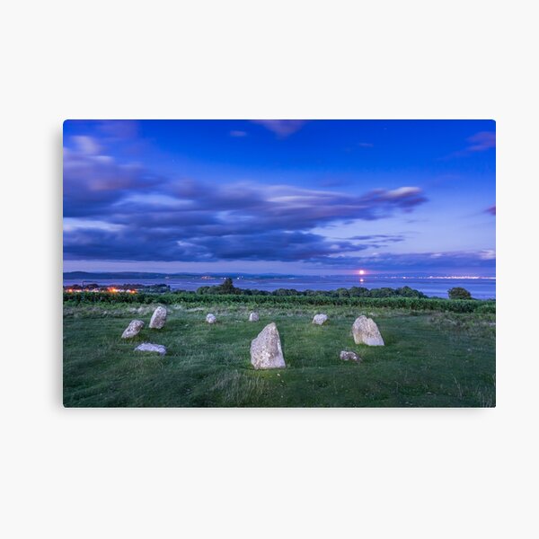 Moonrise over Birkrigg Stone Circle Canvas Print
