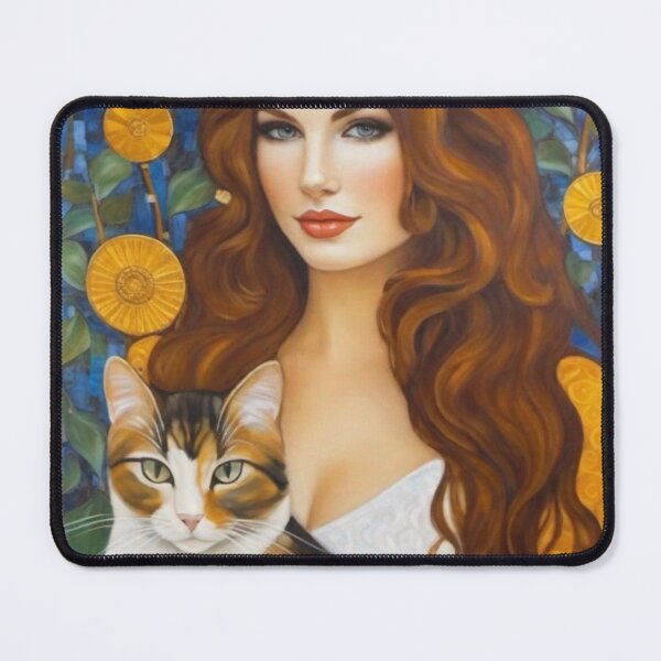 Item preview, Woman & Tabby Cat designed and sold by Raine2Shine.