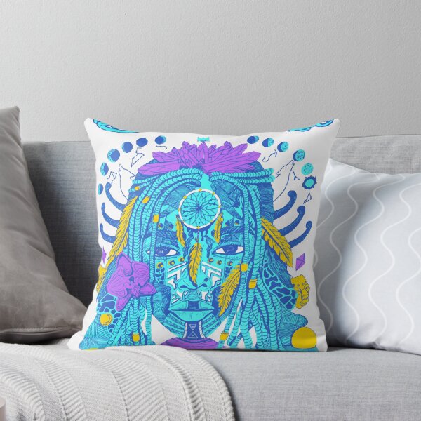Aperçu de l'œuvre Neon Blue - Déesse des rêves Black Girl Magic créée et vendue par stefanieuk2.