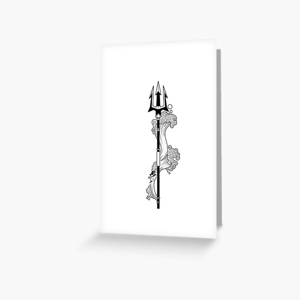 Poseidon trident Greeting Card