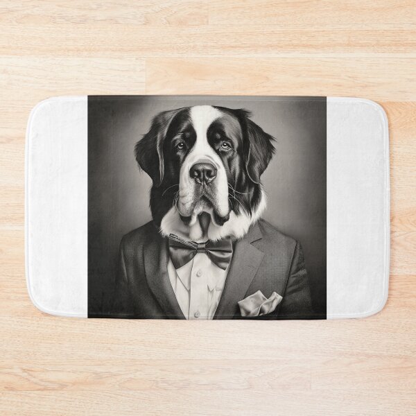 Item preview, Saint Bernard in Business Suit Art designed and sold by redstar19.