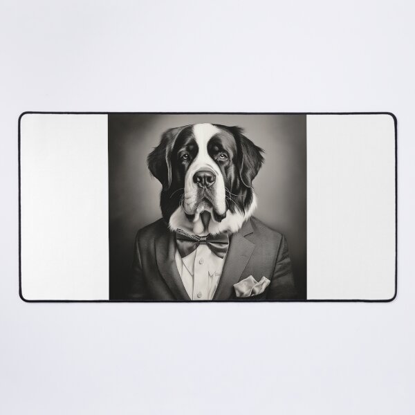 Item preview, Saint Bernard in Business Suit Art designed and sold by redstar19.