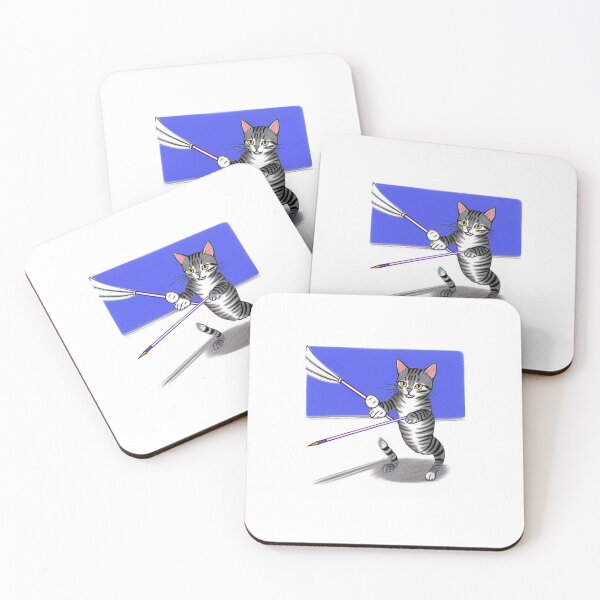 Item preview, Drawing of a cat throwing the javelin designed and sold by cesavision.