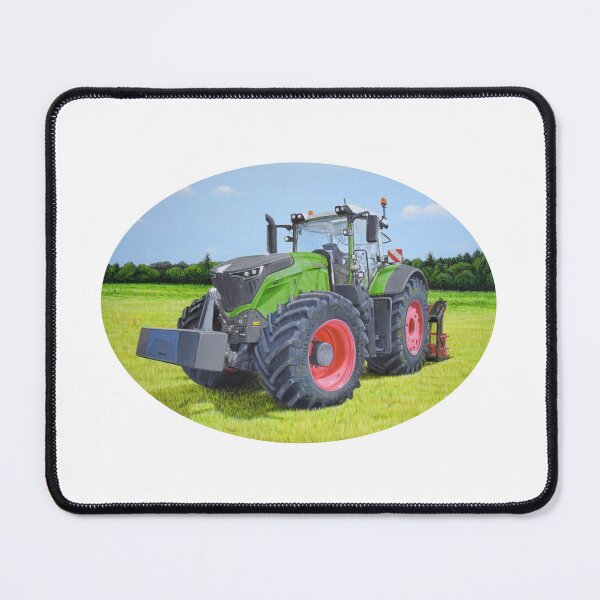Item preview, Green Tractor in Field (oval) designed and sold by SandraWarmerdam.