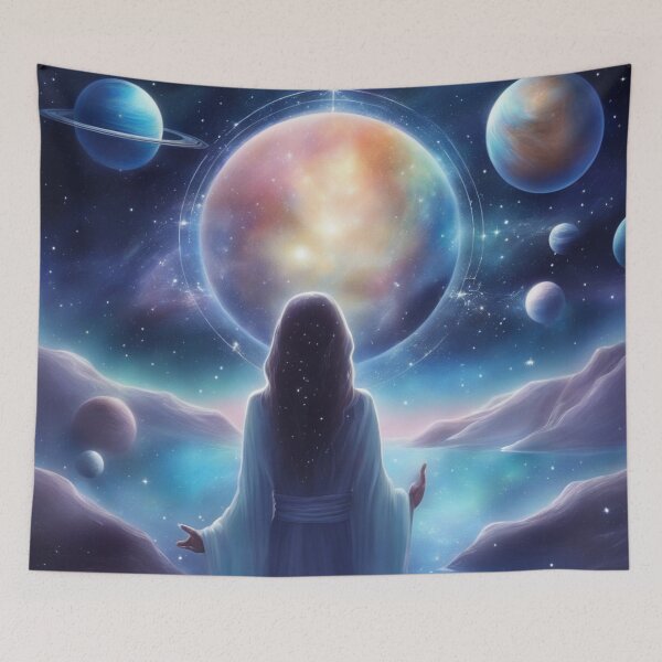 Item preview, Whispers of Cosmic Tranquility - II designed and sold by positivVibesArt.