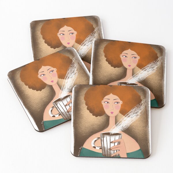 Item preview, A woman with a large cup designed and sold by Anastasia-May.