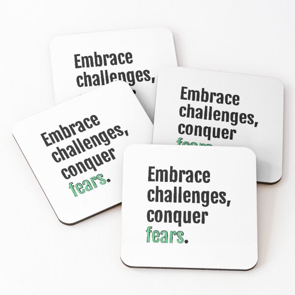 Item preview, Embrace challenges, conquer fears. designed and sold by QuotopiaThreads.