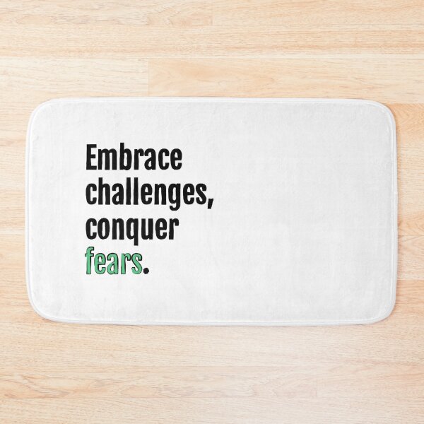 Item preview, Embrace challenges, conquer fears. designed and sold by QuotopiaThreads.