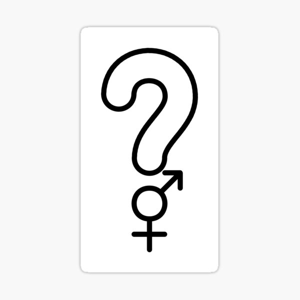 Gender Question Mark - What Even Is Gender? Sticker
