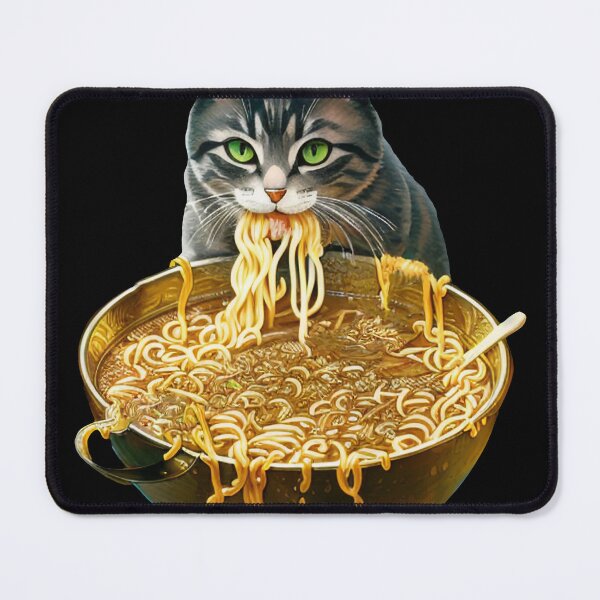 Item preview, Yummy Ramen Cat - Pet Noodles designed and sold by HideTheInsanity.