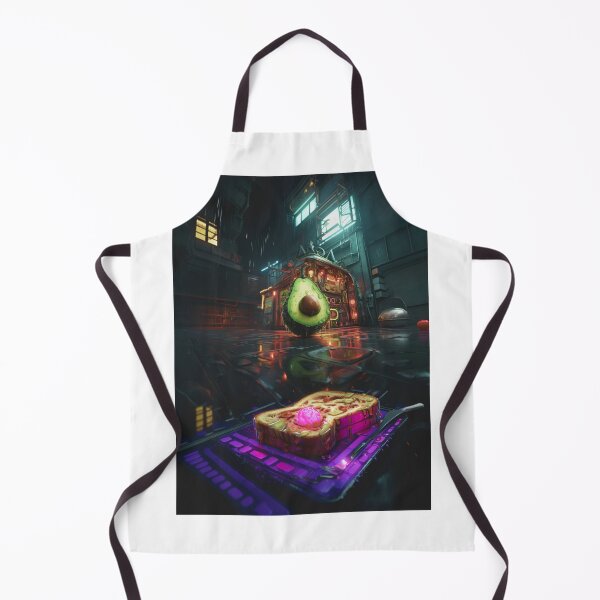 Item preview, Wet Cyber Avocado With Neon Toast designed and sold by Woodcutter-T.