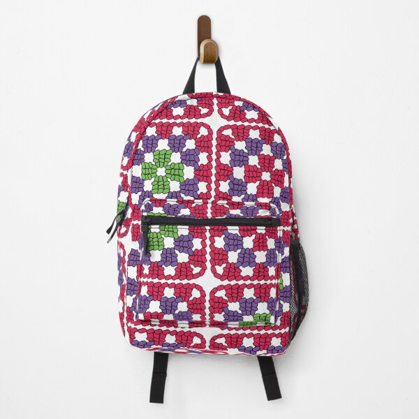 Item preview, Crochet Granny Square Retro Pattern in Red designed and sold by Aureusglow.