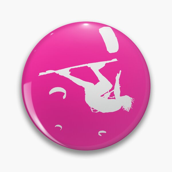 Item preview, Kitesurfer Somersaulting White Vector Silhouette designed and sold by taiche.