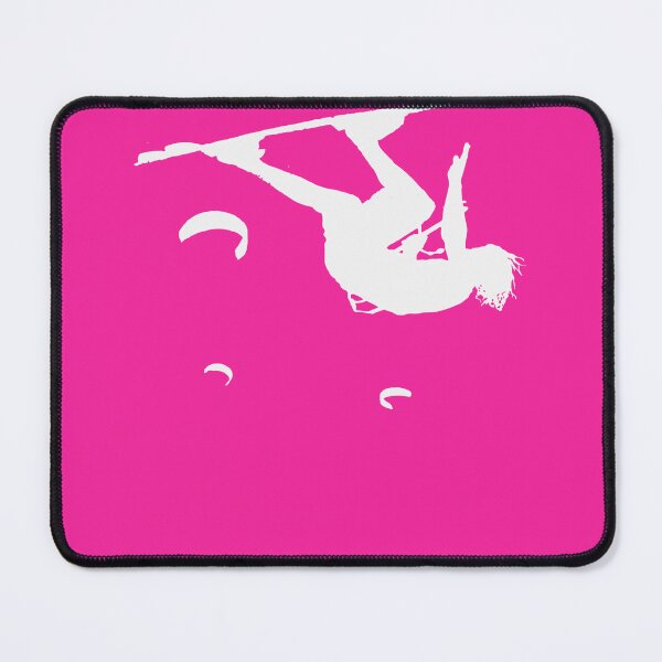 Item preview, Kitesurfer Somersaulting White Vector Silhouette designed and sold by taiche.
