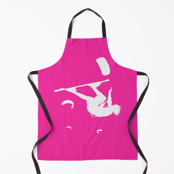 Item preview, Kitesurfer Somersaulting White Vector Silhouette designed and sold by taiche.