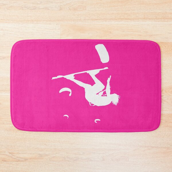 Item preview, Kitesurfer Somersaulting White Vector Silhouette designed and sold by taiche.