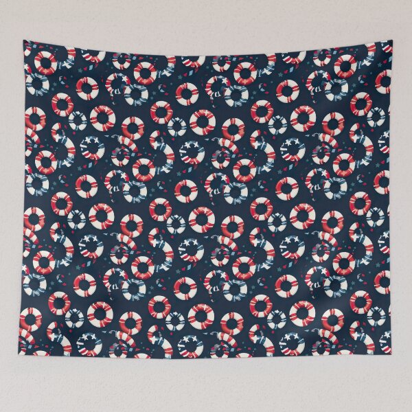 Item preview, Modern, summery design reminiscent of maritime motifs designed and sold by Pflugart.